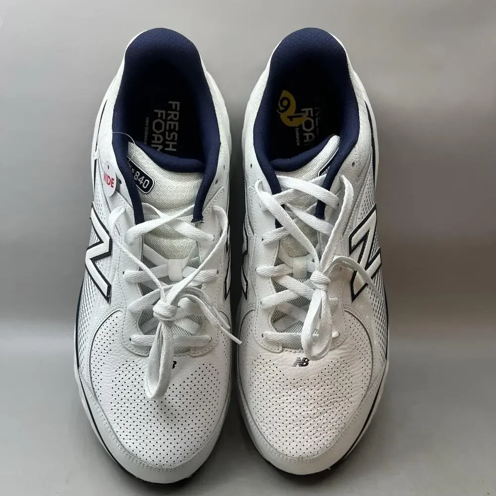 New Balance Fresh Foam 840 Walking Shoes Men's 16 2E White Wide Comfort Sneakers